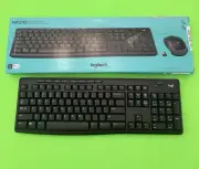 NEW Logitech MK270 Full Size 17x5.5 Wireless Computer Keyboard Black 920008813