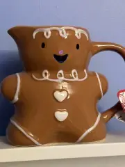 THE BAKE SHOP Gingerbread Measuring Jug Cup 34 fl oz Holiday Christmas