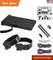 Compact 6-Inch Black Cable Ties - 8PCS Hook & Loop for Efficient Organization