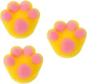 SUPVOX 3pcs Paw Shaped Bath Sponge Cute Cartoon Exfoliating Scrubber for Gentle Skin Cleaning Lightweight Durable Bath Tool for Newborns