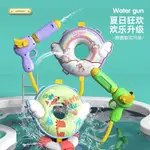 【酷奈斯】兒童背包水槍 抽拉式水槍 大容量 可愛造型 戶外玩具 書包水槍 玩水水槍 遠射程 玩水必備 水槍 背帶可調整