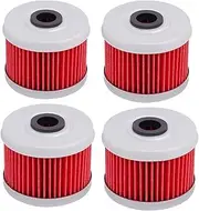 Motorcycle Oil Filters Cleaner For TRX450FM TRX450FE TRX450S TRX350 CB400 TRX200D TRX250X TRX300 TRX250 ATC250SX ATC350X(4 PCS)
