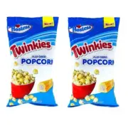 932748 2 X 285G BAG HOSTESS TWINKIE FLAVOURED POPCORN POP CORN CREAMY