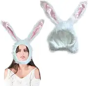 Bunny Hat Ear Funny Plush Hood Women Costume Rabbit Hat Cosplay Halloween Easter Party Holiday Hat