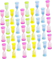 YARNOW 30Pcs Sand Timer Decorative Multi Functional Desk Timer for Present Accessory for Home and Classroom Colors Random Color