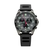 Victorinox Fieldforce Sport Chrono Men's Watch V241891 – Gray Dial, Black Rubber
