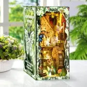 DIY Book Nook Kit, DIY Miniature Dollhouse Booknook Kit with Light Miniature