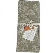 Raine & Humble Table Runners & Home Décor Myrtle Collection 100% Recycled Cotton Reversible Runner, 18" x 60", Sage