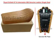 Fit For GT & Interceptor 650 Genuine Leather Single Seat For Royal Enfield D1