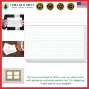 Heavyweight White Ruled Index Cards - 100 Pack, Ideal for Flashcards & Lists