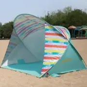 WEJOY 3-4 Persons Beach Tent Oversize Pop-up Sun Shade Shelter Canopy Tent