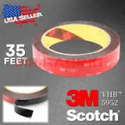 Genuine 3M VHB #5952 Double-Sided Mounting Foam Tape Automotive Car 20mmx35FT