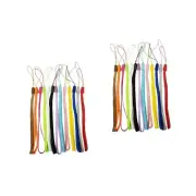 100 Pcs Colorful Lanyard Camera Wrist Strap Anti-lost Keychain Nylon Phone