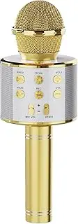 DigitConvert Kids Wireless Karaoke Microphone Machine,Bluetooth Microphone Toys for Girls, Birthday Gifts for Girls Boys 3 4 5 6 7 8 9 10 11 12 Year Old Kids Toys, Home KTV - Gold Color