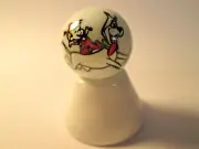 THE JETSONS CARTOON ELROY & ASTRO ON WHITE MARBLE