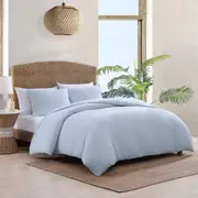 Tommy Bahama Basket Weave Quilt Cover Set-Blue