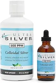 Ultra Silver Colloidal Silver 500 PPM - 32 Oz