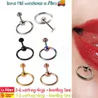 Labret Stud Monroe Lip Tragus Ear Ring Helix Surgical Steel Piercing Jewellery