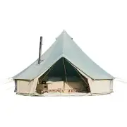16ft / 5M Outdoor Canvas Bell Tent – Waterproof & Stove Jack Compatible