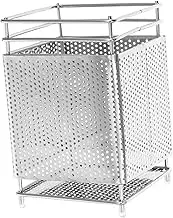 Mikinona Stainless Steel Chopstick Holder Perforated Design Utensil Storage Organizer for Kitchen Decor and Easy Access Container for Drying and Organizing Tableware