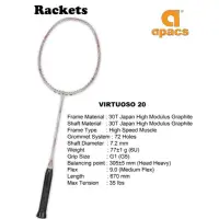 在飛比找蝦皮購物優惠-APACS品牌VIRTUOSO 20,30.50.68.80