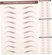 FOMIYES Eyebrow Sticker Temporary Makeup Tool Adhesive False Eyebrows for Women