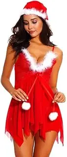 [WANFJ] Women's Erotic Sleepwear & Robe SetsWomen'S Erotic BodystockingsSexy Underwear, Sexy Christmas Uniform, Temptation