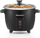 Electric Rice Cooker with Automatic Keep Warm, 6 Cups Cooked, Black