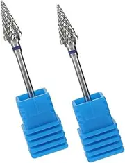 BESTYASH Manicure/pedicure Drill Bits 2pcs Cuticle Drill Tools Nail Grinding Head Tungsten Steel Universal Nail Care Pretreatment Grinding