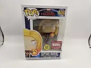 Funko Pop! CAPTAIN MARVEL Glow in the Dark Marvel Collector Corps Exclusive New