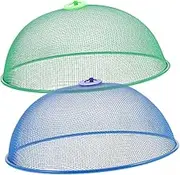Luxshiny Metal Food Cover Large Food Net Cover for Fruit Bowl for Outdoor Picnics