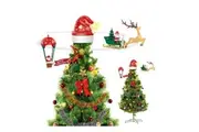 Light Up Musical Tree Topper Flying Santa