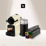 【NESPRESSO】膠囊咖啡機 INISSIA 奶泡機組合(義式咖啡館50顆組)