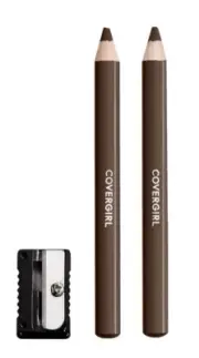 2- Covergirl Easy Breezy Brow Fill + Define Pencils Crayons 505 Rich Brown