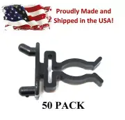 Spring Style Tool Holder Black 50-PK Garage Organizer for 1/4 Pegboard Peg Hooks