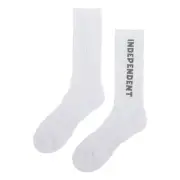 Independent Trucks Socks Baseline Mid Crew White/Grey 1 Pair