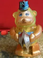 Tomy Z Wind Up Toy Green Monkey Cymbals Blue Hat WORKS GREAT HTF VGC