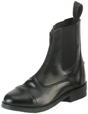 Equistar - Child's Zip Paddock Boot (All Weather) 3 Black