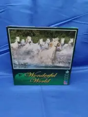 NEW Sealed Wonderful World Rushing Through 1000pc Jigsaw Puzzle Horses Galloping