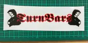 old school bmx decals stickers solid bikes turn bars red black wiite on clear