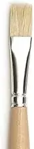 Raphael Hog Bristle Flat Oil Brush, 6 Size, White