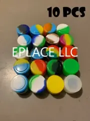 2ml Silicone Container Mixed Color Case 10pcs Food Storage Non-Stick Round Jar