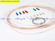 New 10sets/lot 5 meters 5N PCOCC tonearm rewire kit with gold plated terminals