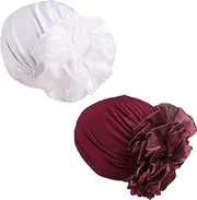 [Generic] Women Flower Elastic Turban Beanie Head Scarf wrap Chemo Cap hat for Patient