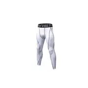 Men's Compression Pants Baselayer Cool Dry Sports Tights Leggings White Compression & Base Layers