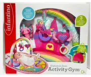 Infantino Explore & Store 3 in 1 Play Mat Baby Gym Unicorn or Monkey Design NEW