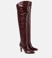 [Chloe] Chloé Eve leather over-the-knee boots AU 5 purple