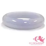 【CC DIAMOND】天然翡翠（A貨）帶紫平安手鐲(內徑：56.5MM 18號)