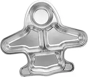 Hoement High-Class Food Grade Stainless Steel Divided Plate for Children Lunch Tray Storage Compartment
