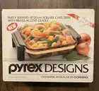 PYREX Glass Ovenware 1989 Vintage Cake Dish 8” Casserole Cookware